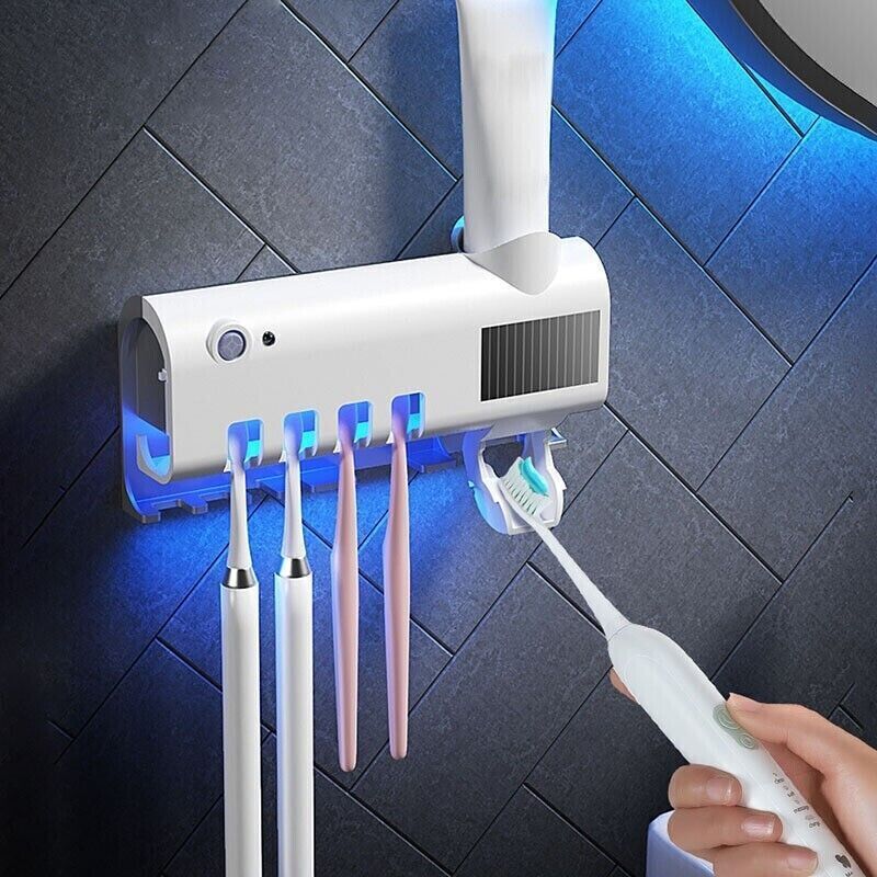 Multi Sterilizzatore UV | Spazzolino Dispenser Dentifricio e Supporto Spazzolini