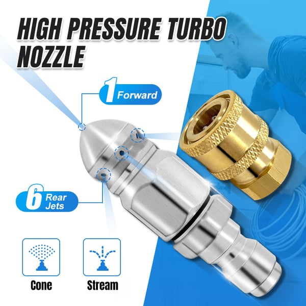 Ugello turbo ad alta pressione per impieghi gravosi