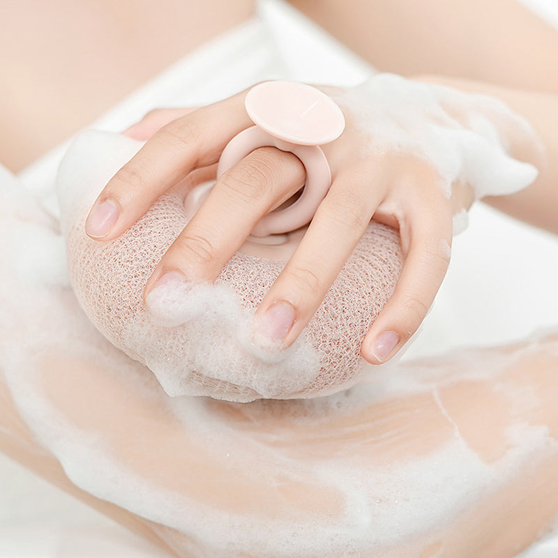 [2PEZZI] Super morbido bagno spugna fiore | Massaggio bagno corpo spugna esfoliante per adulti bambini