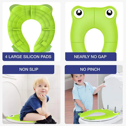 Sedile da toilette portatile pieghevole per bambini
